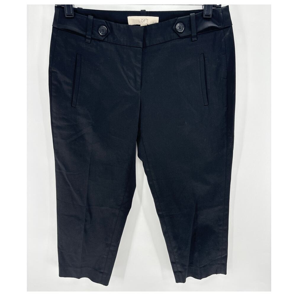 Loft Women's Petite size 2 Black capris